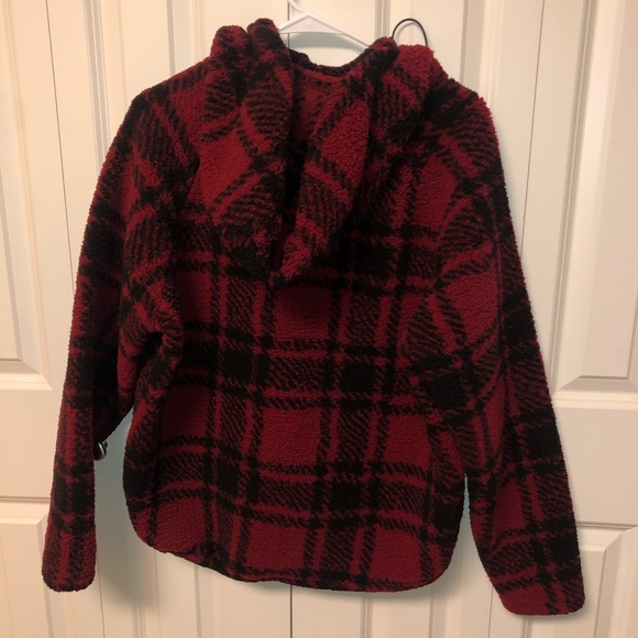 VS Pink Funnel Neck Sherpa Hoodie! - Picture 4 of 6